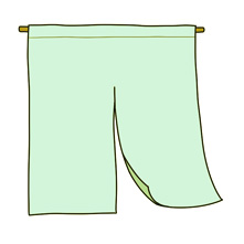 のれんを自宅で活用