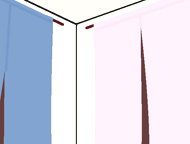 のれんで空調を調節